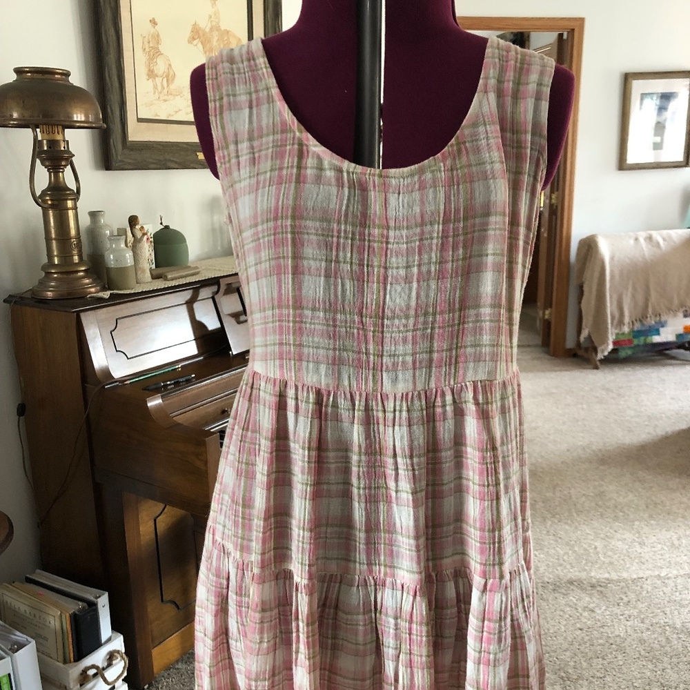 April Cornell plaid sundress